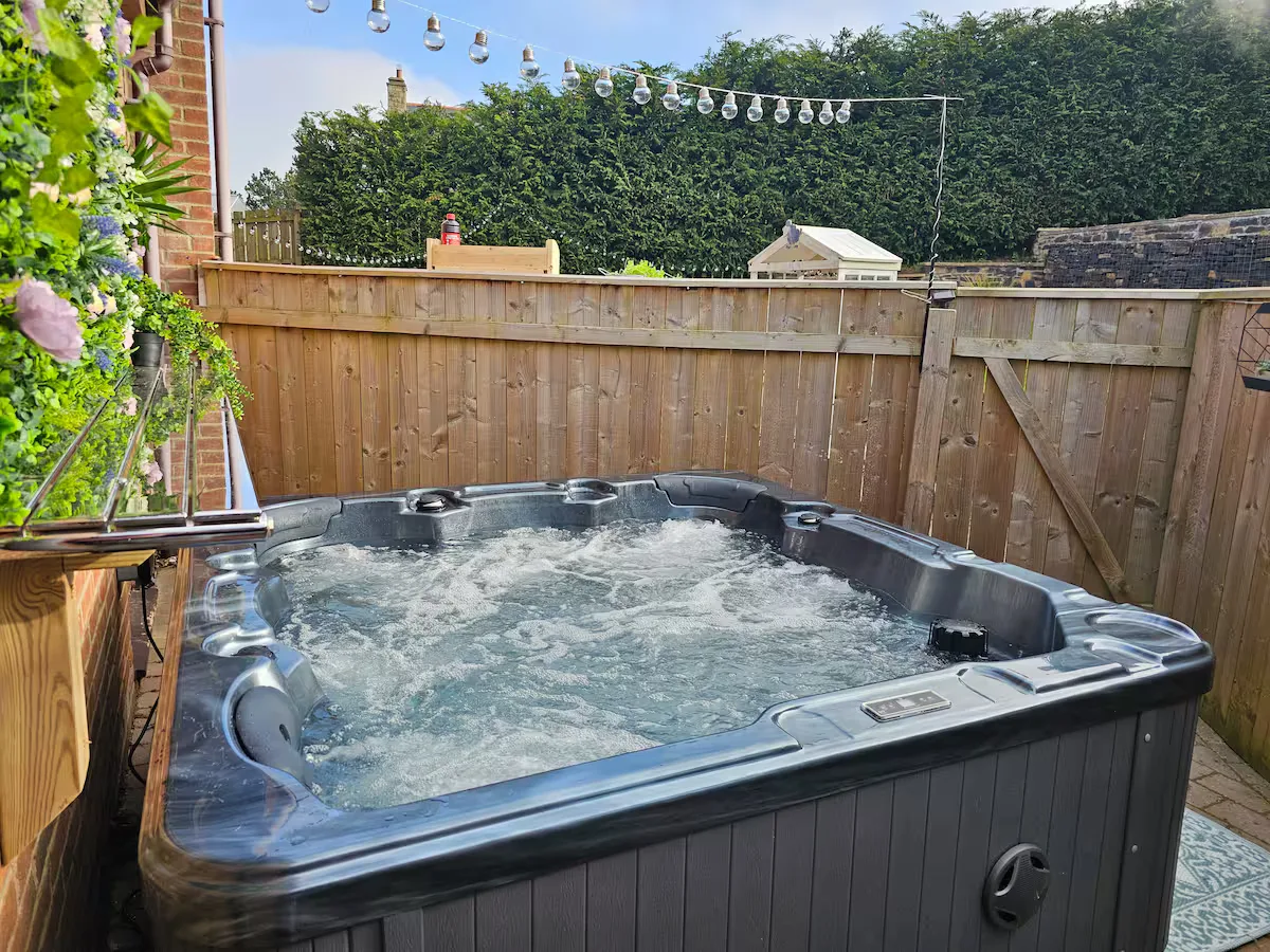 Chase Hot Tub area - fully secured and fenced garden